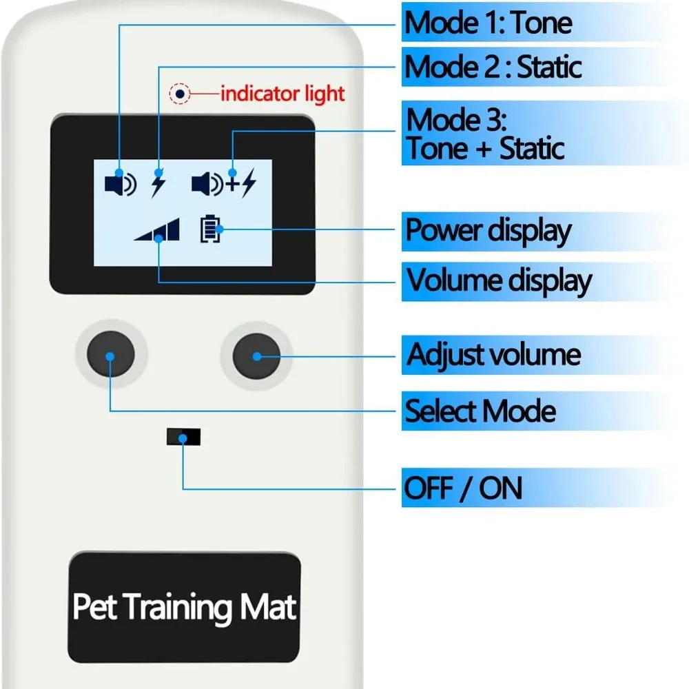 Pet Training mat, Scan pet Indoor Electric Shock mat, LED Screen Cats and Dogs E